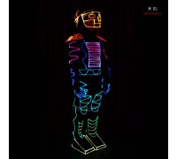 Light up dance led costume programmable